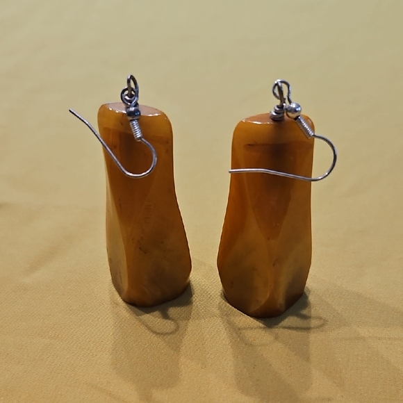 Source Unknown Jewelry - Art Deco Style Earrings Made From Vintage  Bakelite Cigar / Cigarette Holders